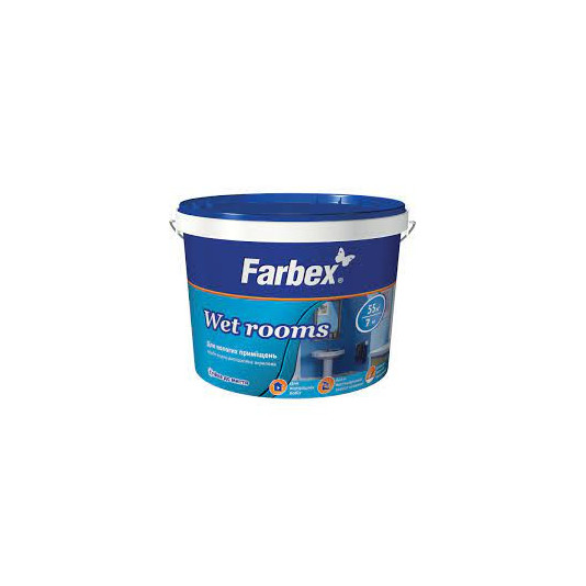 Фарба ТМ Farbex 1,4 кг матова для вологих приміщень