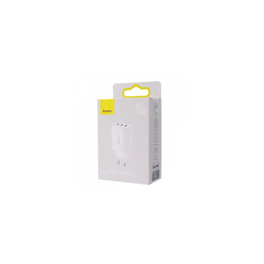 MЗП 3USB Baseus Compact Charger 17W white
