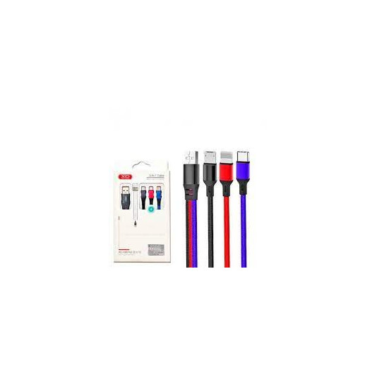 Кабель USB XO NB143 3 in1 1.2 м