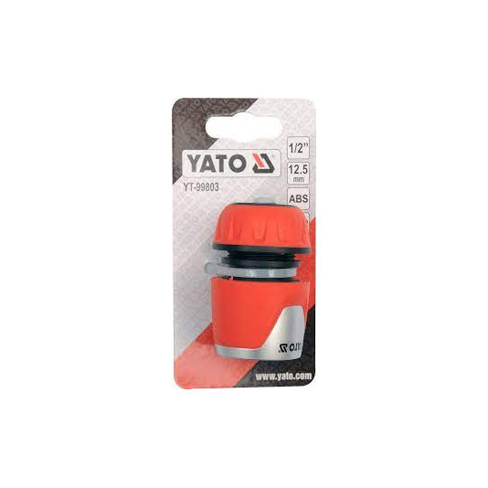 Конектор для шланга з аквастопом 1/2 YATO