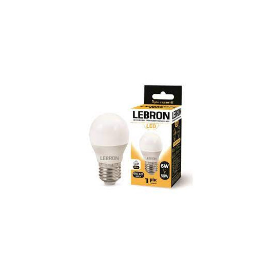 Лампа LEBRON LED G45 E27 6W