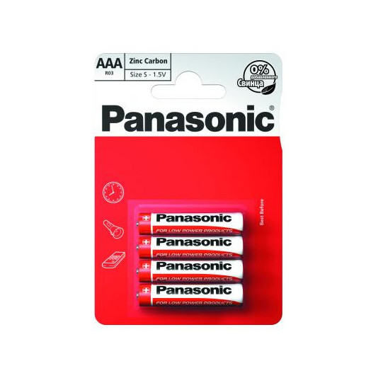 Батарейка Panasonic RED R03 