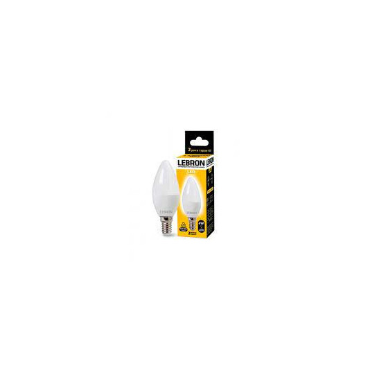 Лампочка LEBRON LED C37/E14 4W яскраве