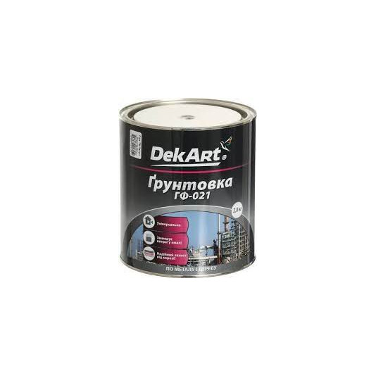 Ґрунтовка ГФ-021 DekArt 2,8 кг червоно-коричнева