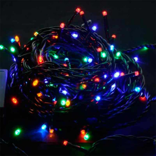 Електрогірлянда 100LED, 11 м, кольорові вологозахисні