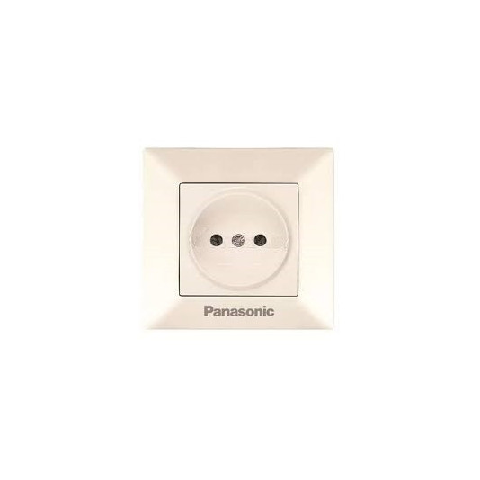 Розетка 1-а б/з Panasonic кремова