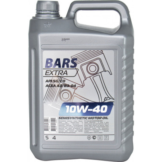 Моторна олива Bars екстра 10 W 40 4 л