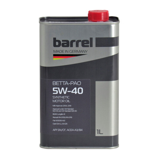 Моторна олива BARREL 5 W 40 1 л