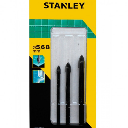 Набір свердл по плитці Stanley 5,6,8 3 шт