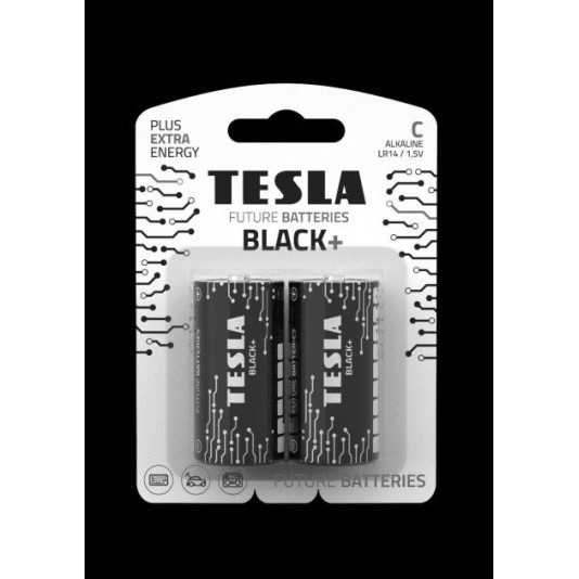 Батарейки TESLA BLACK LR14, 2 шт