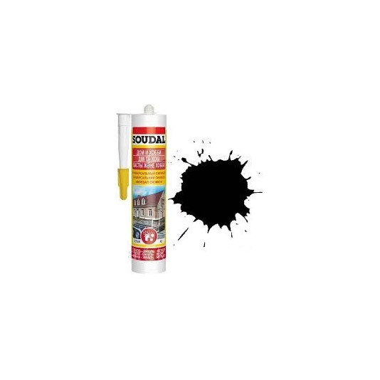 Герметик силіконовий SOUDAL 280 мл чорний