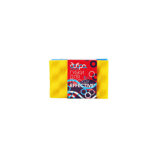 Губка кухонна Добра господарочка Effective 110 х 70 х 30 мм, 2 шт