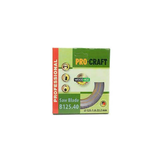 Диск пильний по дереву Procraft В125 х 22,2 х 40Т