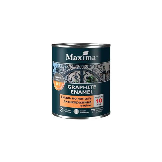 Емаль Maxima ТМ графітна 3 в1 шоколадна 2,3 кг