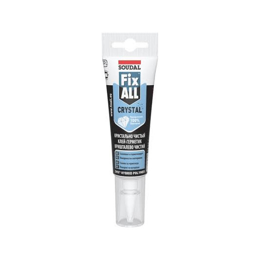 Клей-герметик SOUDAL Fix Crystal 125 мл прозорий