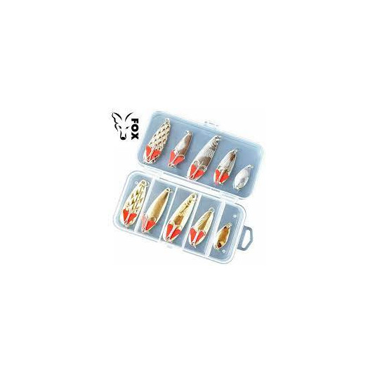 Набір коливалок FOX Trout Spoon Kit (10 шт приманок + коробка)