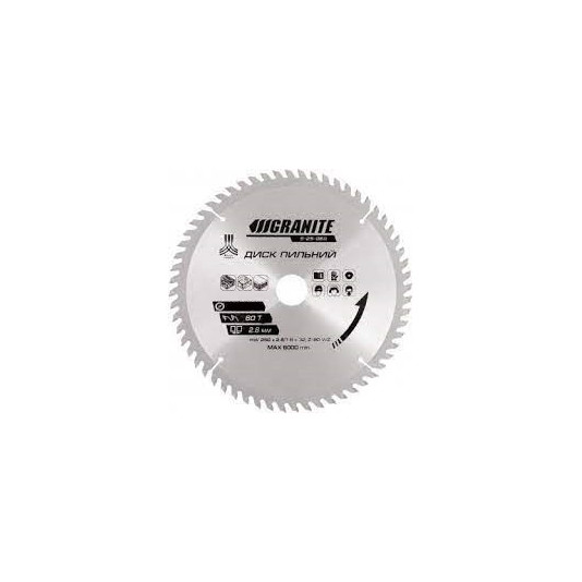 Диск пильний по дереву GRANITE 180 х 22.2 х 60T