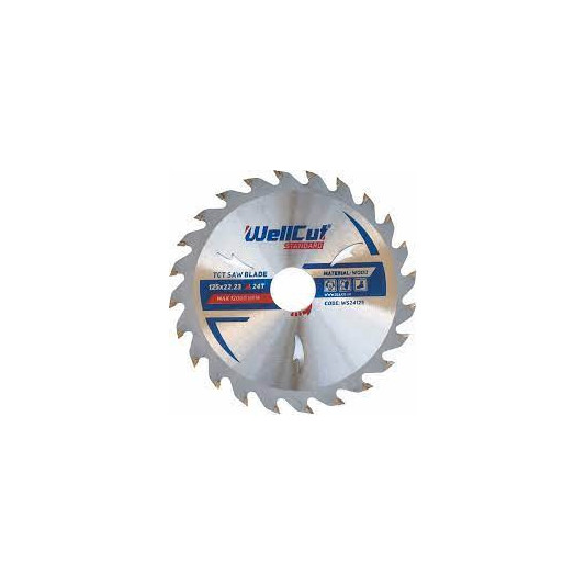 Пила дискова по дереву WellCut Standard 125*22,23 24Т