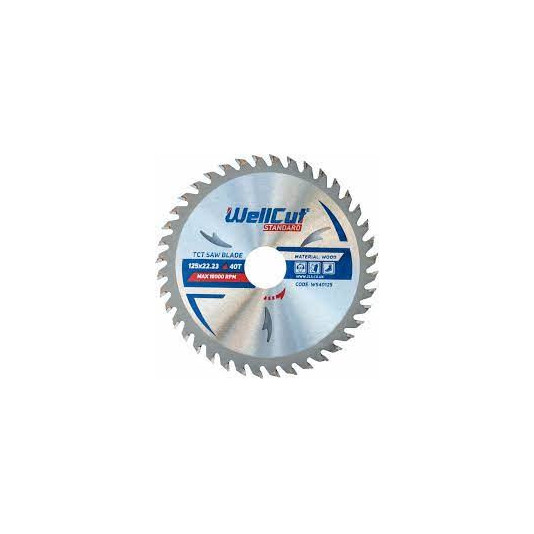 Пила дискова по дереву WellCut Standard 125*22,23 40Т