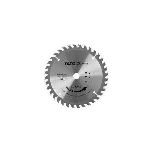 Диск пильний по дереву YATO YT-60591, 165 х 16 х 36Т
