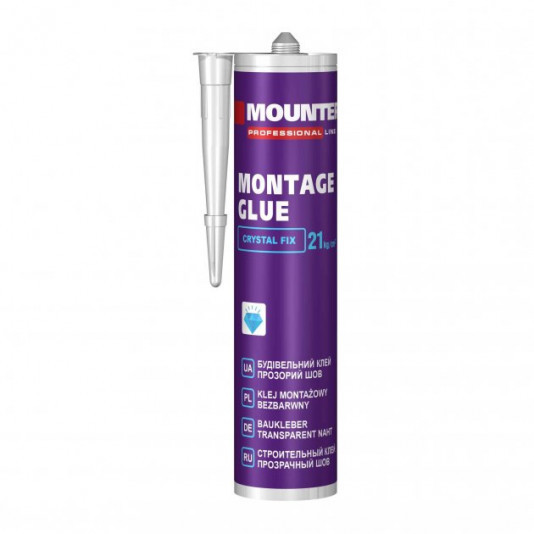 Рідкі цвяхи Mounter Crystal Fix 280 мл прозорі