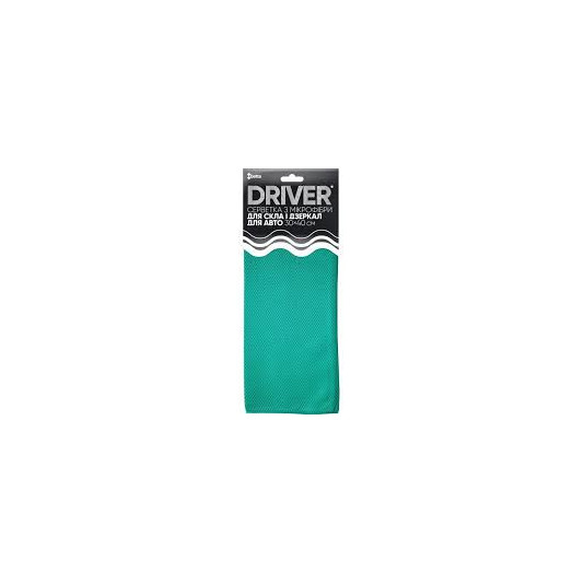 Серветка з мікрофібри для скла і дзеркал Добра господарочка Driver 30 х 40 см