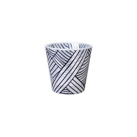 Вазон Деко зі вставкою 13,0 х 12,5 з декором
