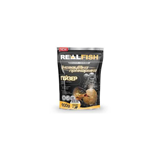 Прикормка Real Fish Гейзер (кукурудза-карамель) 0.9 кг