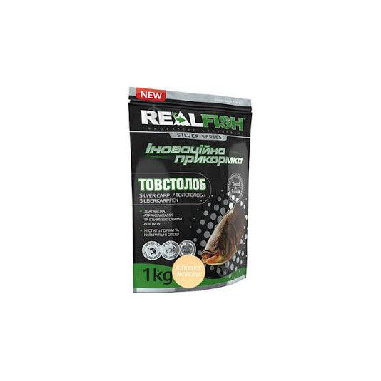 Прикормка Real Fish Товстолобий (пряжене молоко) 0.9кг
