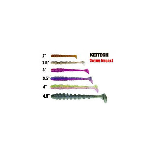 Силікон Keitech Swing Impact 3"/ 10шт, колір в асортименті