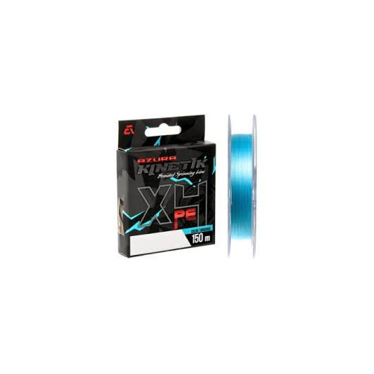 Шнур Azura Kinetik X4 150m №0.6 - 0,128mm 4,5kg - 10lb Turquoise, KX4-06