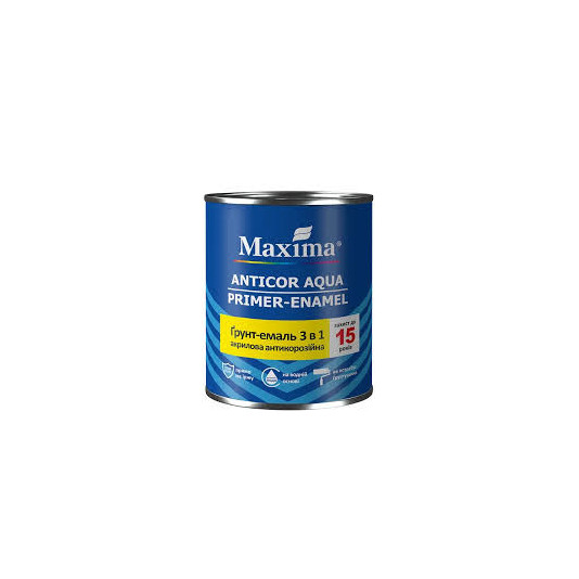 Емаль-грунт Maxima ТМ 3 в 1 Anticor Aqua графіт 0,9 кг
