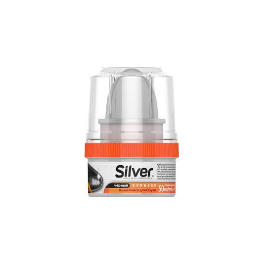 Крем-блиск для взуття Silver 50 мл чорний