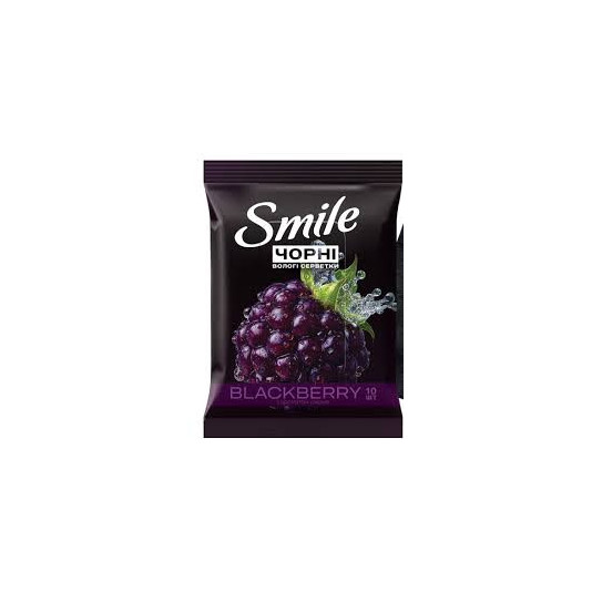 Серветки вологі SMILE 10 шт з ароматом ожини