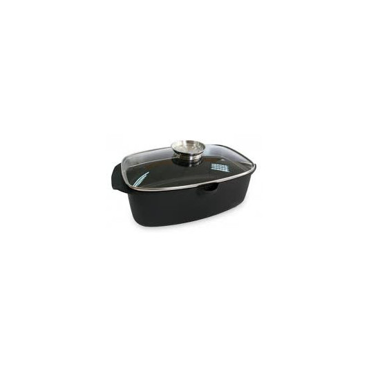 Гусятниця з кришкою Lessner Black Pro 5,6л