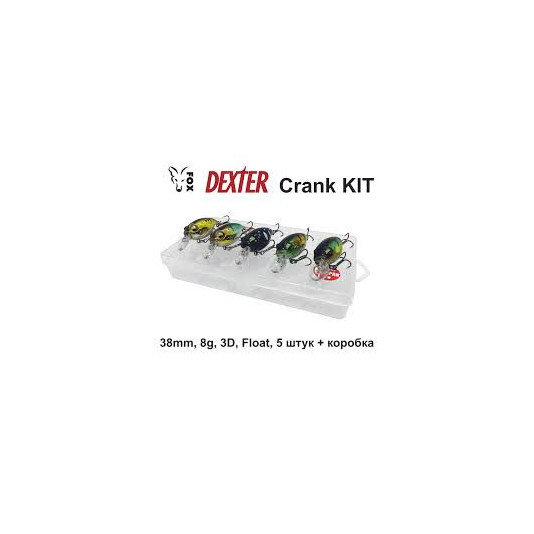 Набір воблерів FOX Dexter Crank Kit (5 шт приманок + коробка)