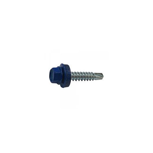 Саморіз покрівельний 4,8 х 35 мм RAL-5002 (250шт)