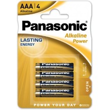 ► Батарейка Panasonic Alkaline Power LR03, 4 шт • Краща ціна в Борисполі, Воронькові • Купити в магазині ПРО100БУД