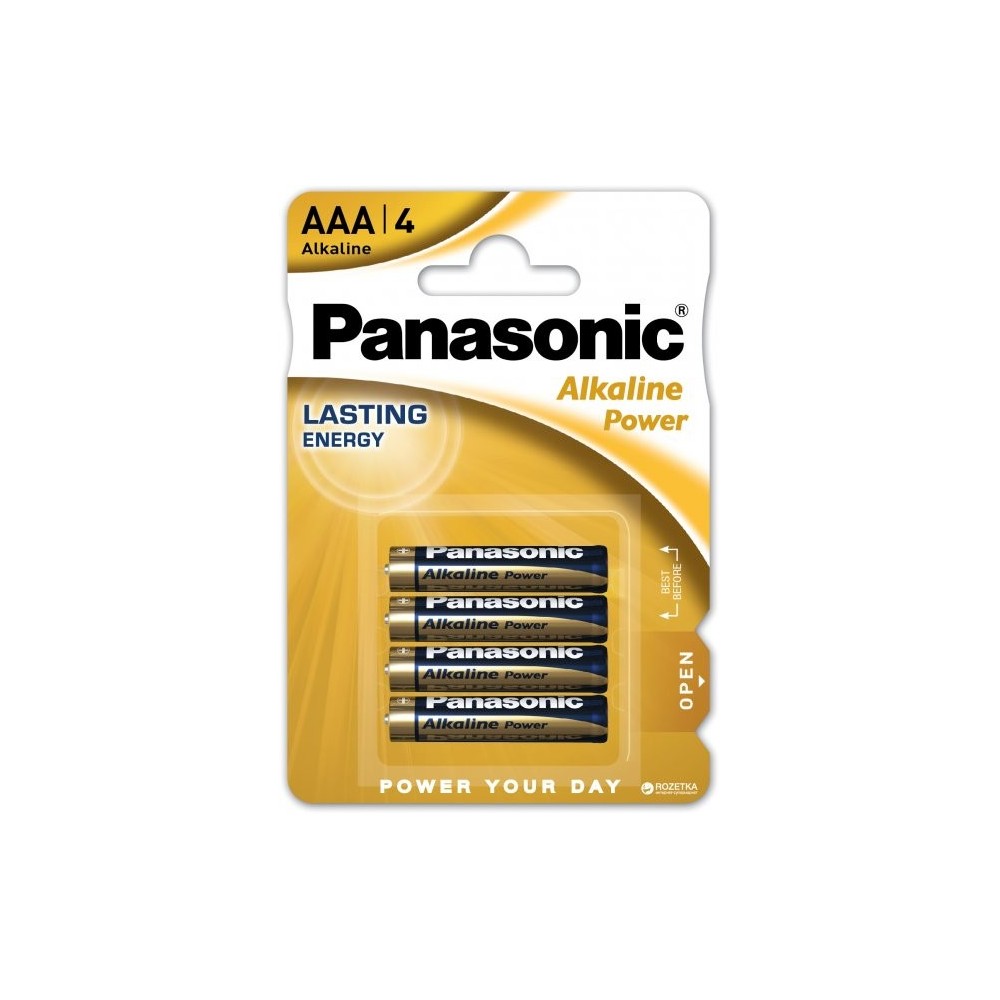 ► Батарейка Panasonic Alkaline Power LR03, 4 шт • Краща ціна в Борисполі, Воронькові • Купити в магазині ПРО100БУД