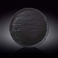 ► Блюдо кругле Wilmax Slatestone Black 30,5 см   • Краща ціна в Борисполі, Воронькові • Купити в магазині ПРО100БУД