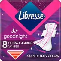 ► Прокладки гігієнічні Libresse Ultra Thin Goodnight extra wings 8 шт • Краща ціна в Борисполі, Воронькові • Купити в магазині П