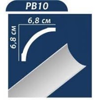 ► Багет стельовий PB-10, 68 х 68 х 2000 мм • Краща ціна в Борисполі, Воронькові • Купити в магазині ПРО100БУД