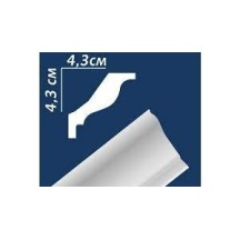 ► Багет стельовий PG-54, 43 х 43 х 2000 мм • Краща ціна в Борисполі, Воронькові • Купити в магазині ПРО100БУД