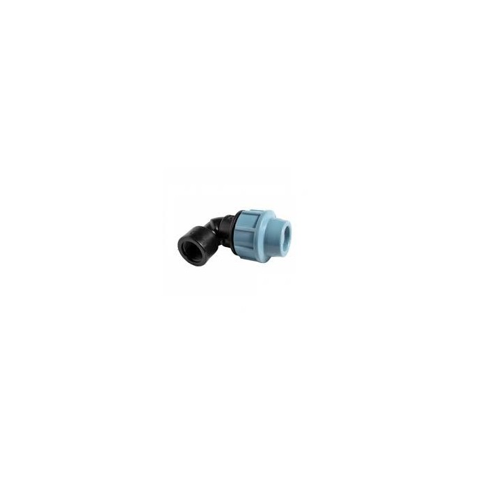 Коліно зажимне ВР 25 х 1" ПЕ