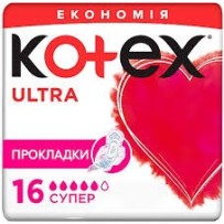 ► Прокладки гігієнічні Котекс ультра Драй Супер Дуо 16 • Краща ціна в Борисполі, Воронькові • Купити в магазині ПРО100БУД