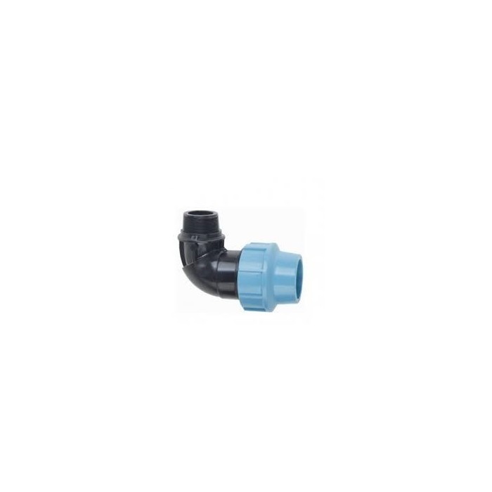 Коліно зажимне ЗР 50 х 1-1/2" ПЕ