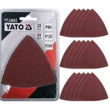 ► Наждачний папір для реноватора YATO Р80, Р120, Р240 80 х 80 х 80, 20 шт • Краща ціна в Борисполі, Воронькові • Купити в магази