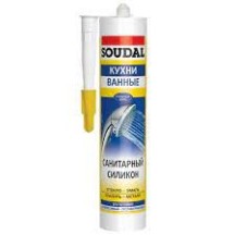 ► Герметик санітарний силіконовий SOUDAL 280 мл білий • Краща ціна в Борисполі, Воронькові • Купити в магазині ПРО100БУД