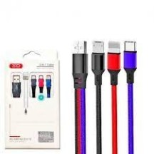 ► Кабель USB XO NB143 3 in1 1.2 м • Краща ціна в Борисполі, Воронькові • Купити в магазині ПРО100БУД