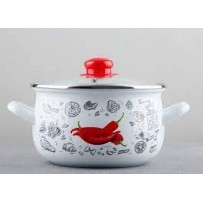 ► Каструля ТМ GUSTO перчинка біла 18 см 117492 • Краща ціна в Борисполі, Воронькові • Купити в магазині ПРО100БУД